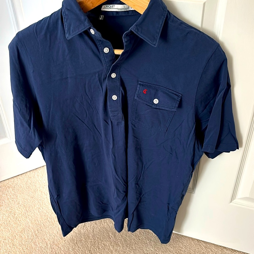 COPY - Criquet polo, Navy Blue.  Large